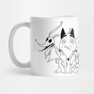 Sparky, Zero, and Scraps Mug